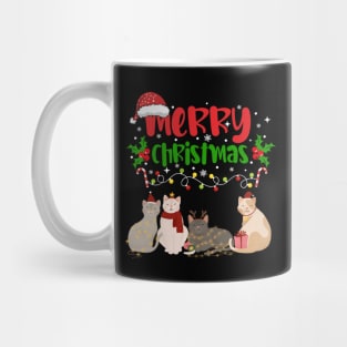 Christmas Cats, Holiday Cat Design, Festive Felines Mug